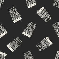 Doodle Xylophone seamless pattern background N2