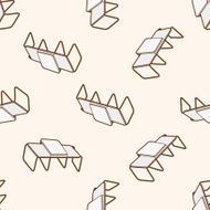 furniture theme chair sofa cartoon seamless pattern background N3
