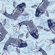 Japanese carp pattern