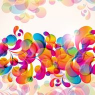 Abstract background with bright elements