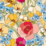 Seamless pattern with flowers N71