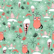 winter texture with cats