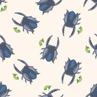 bug cartoon seamless pattern background N43