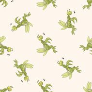 bug cartoon seamless pattern background N44