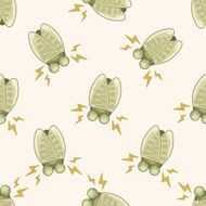 bug cartoon seamless pattern background N47