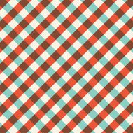 Colorful gingham tablecloth pattern background Vintage vector pattern