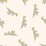 dinosaur cartoon seamless pattern background N33