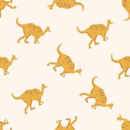 dinosaur cartoon seamless pattern background N34