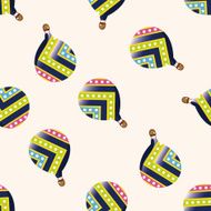 style hot air ballon cartoon seamless pattern background