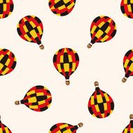 style hot air ballon cartoon seamless pattern background N9