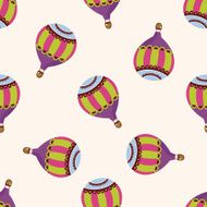 style hot air ballon cartoon seamless pattern background N12