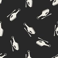 doodle helicopter seamless pattern background N2