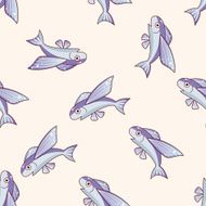 fish cartoon seamless pattern background N29