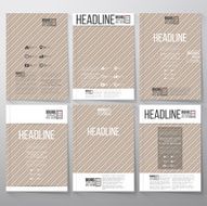 Striped grunge background Brochure flyer or booklet for business template