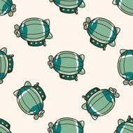 style hot air ballon cartoon seamless pattern background N14