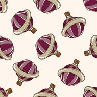 style hot air ballon cartoon seamless pattern background N22