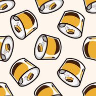 jelly dessert cartoon seamless pattern background N3
