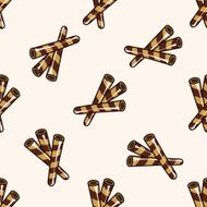 cookie cartoon seamless pattern background N5
