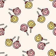 candy cartoon seamless pattern background N19