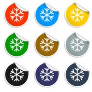 Snowflake flat icon N8