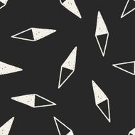doodle Compass seamless pattern background N10