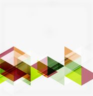 Abstract geometric background Modern overlapping triangles N530