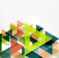 Abstract geometric background Modern overlapping triangles N532