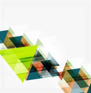 Abstract geometric background Modern overlapping triangles N533