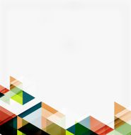 Abstract geometric background Modern overlapping triangles N535