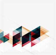 Abstract geometric background Modern overlapping triangles N537