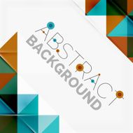 Abstract geometric background Modern overlapping triangles N538