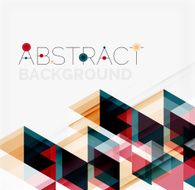Abstract geometric background Modern overlapping triangles N541