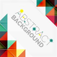 Abstract geometric background Modern overlapping triangles N547