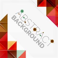 Abstract geometric background Modern overlapping triangles N551