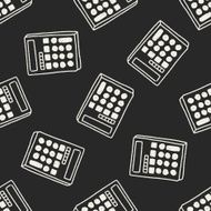 Doodle seamless pattern background N19