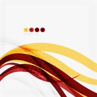 Modern blue and orange color shape composition N3