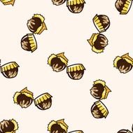 cookie cartoon seamless pattern background N6