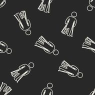 Doodle Injuries seamless pattern background N2