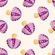 mushroom cartoon seamless pattern background N20