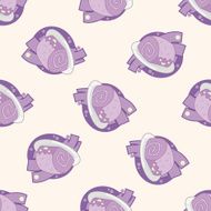 decorating cake icon 10 cartoon seamless pattern background N12