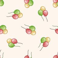 circus props cartoon seamless pattern background