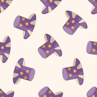 circus props cartoon seamless pattern background N2