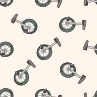 circus props cartoon seamless pattern background N5