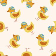 bird cartoon seamless pattern background N35