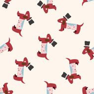 animal dog cartoon seamless pattern background N32