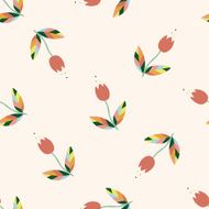 flower cartoon seamless pattern background N25
