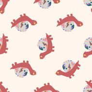 animal turtle cartoon seamless pattern background N16