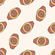 sea animal cucumber cartoon seamless pattern background