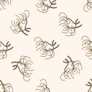 flower cartoon seamless pattern background N37