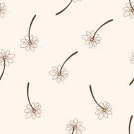 flower cartoon seamless pattern background N40